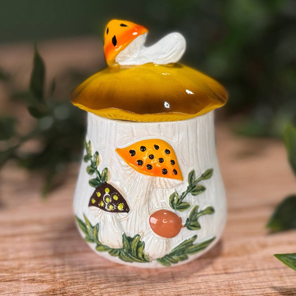 Merry Mushroom 70s Style Mini Resin Trinket Box