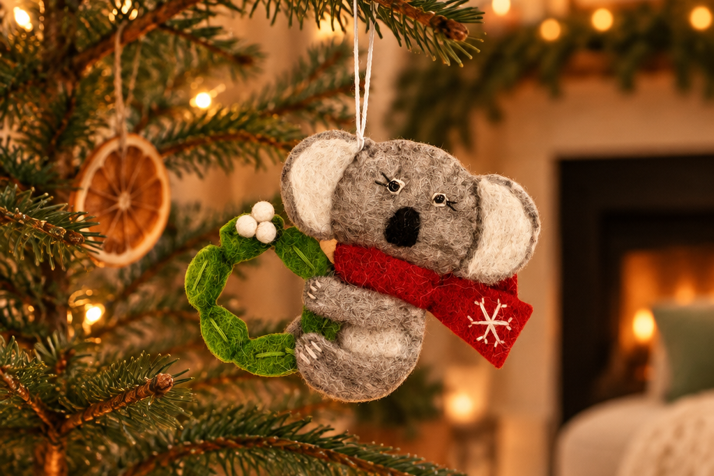 Snowflake Koala Ornament | A Little Winter Wonder