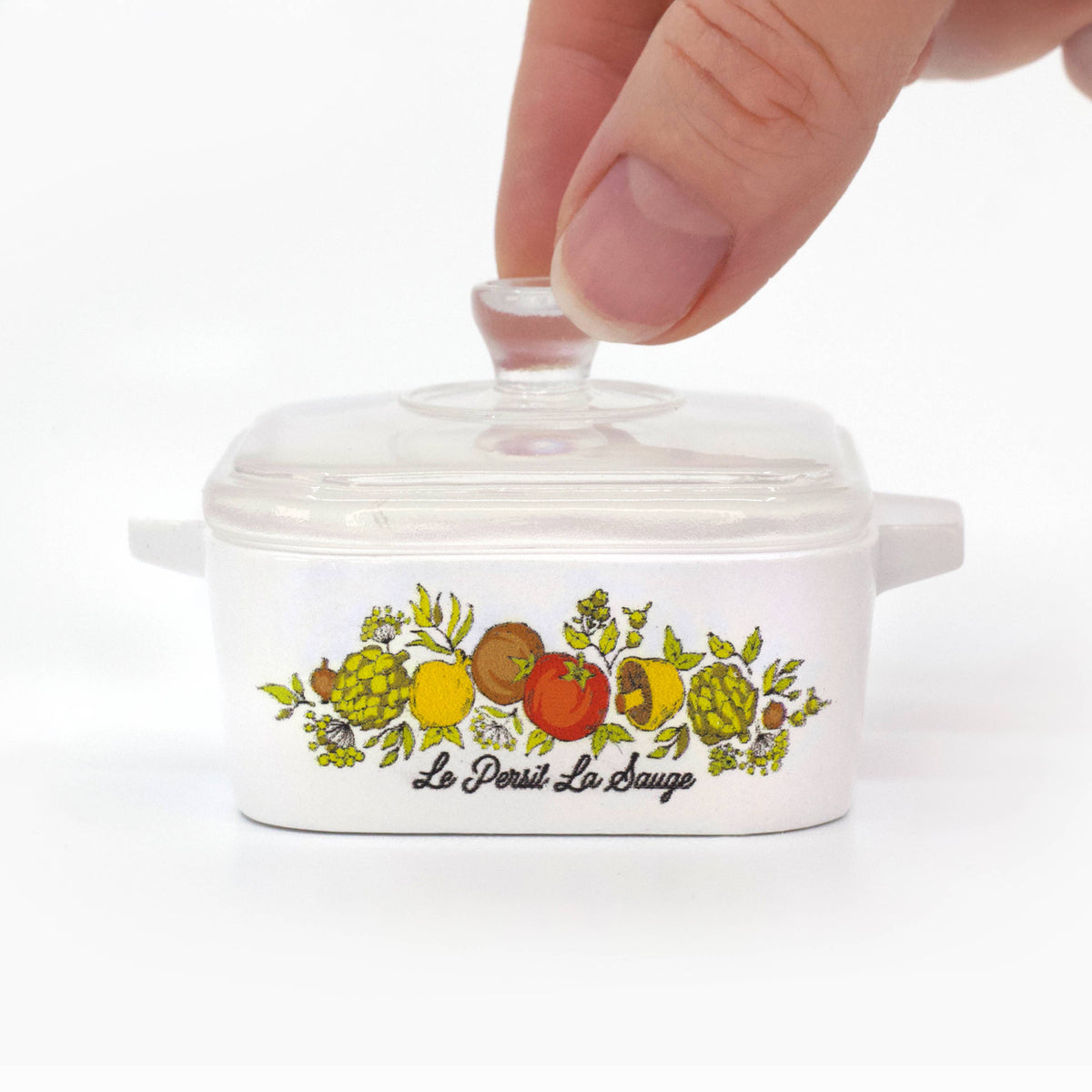 Spice of Life CorningWare Style Mini Resin Dish Trinket Box