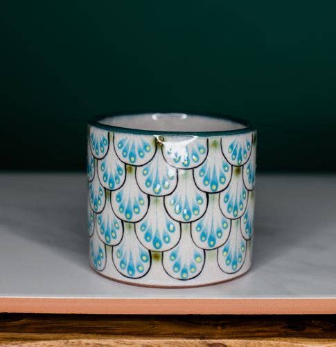 Art Deco Handleless Mug/ Planter