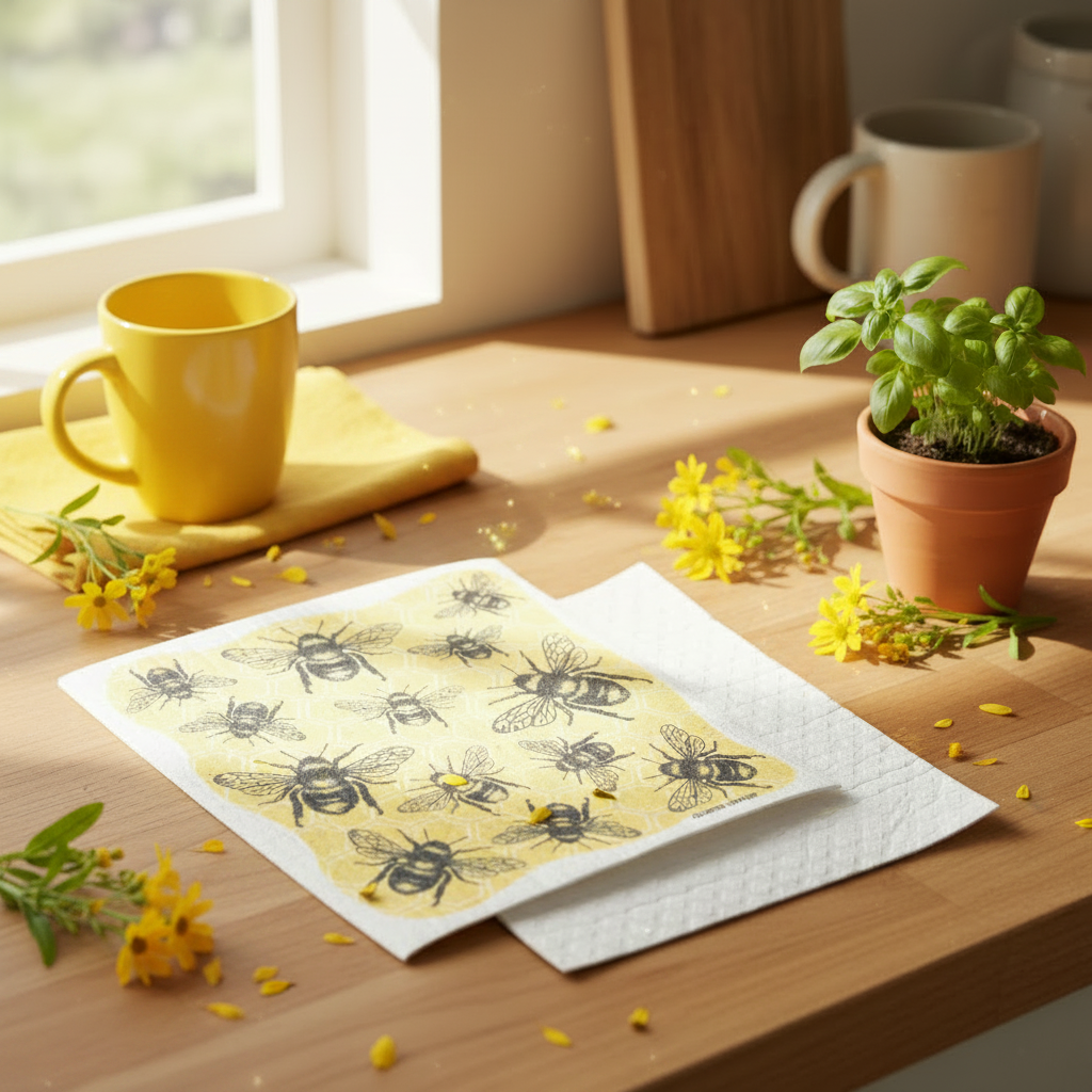 Bee Swedish Dishcloth | Eco-Friendly Reusable Kitchen Cloth