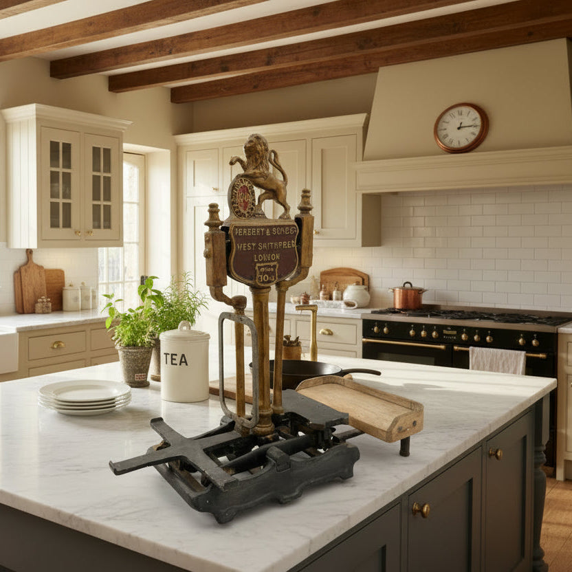 Antique Herbert and Sons Lion Topped 10 lb Scale