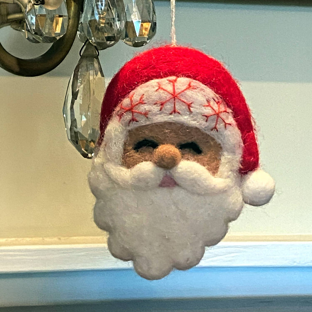 Snowflake Santa Ornament