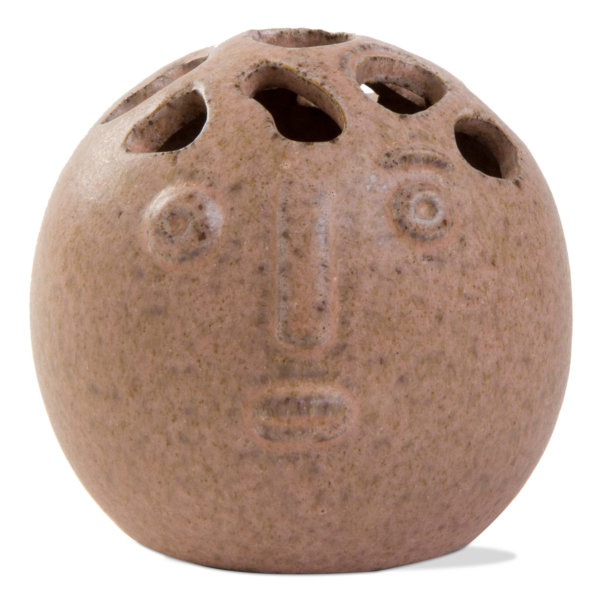 Blush Stoneware Flower Frog - Artisan Visionary Flower Bud Vase