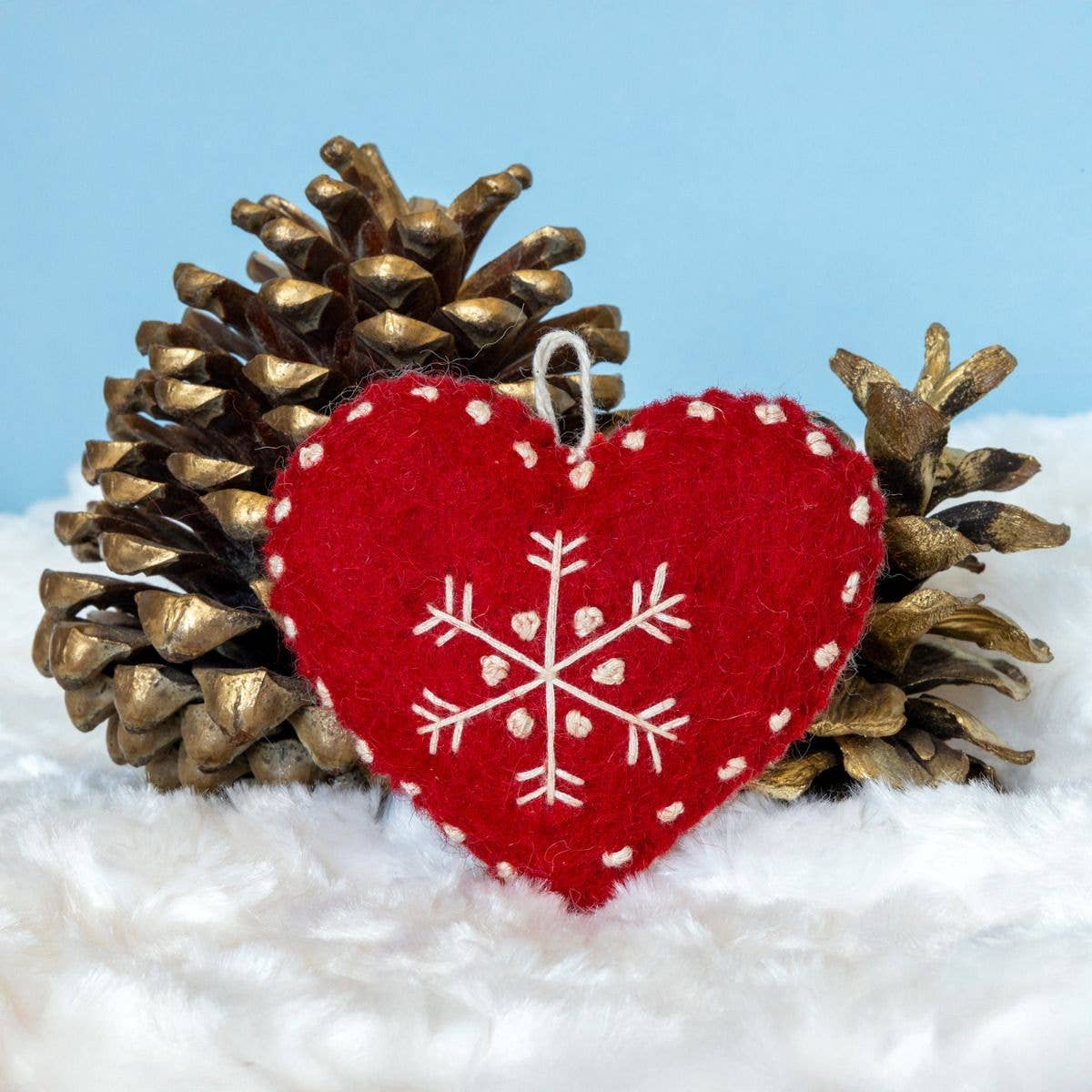 Snowflake Heart Ornament