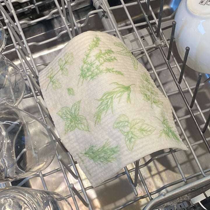Herbs Swedish Dish Cloth | Eco-Friendly Reusable Kitchen Cloth
