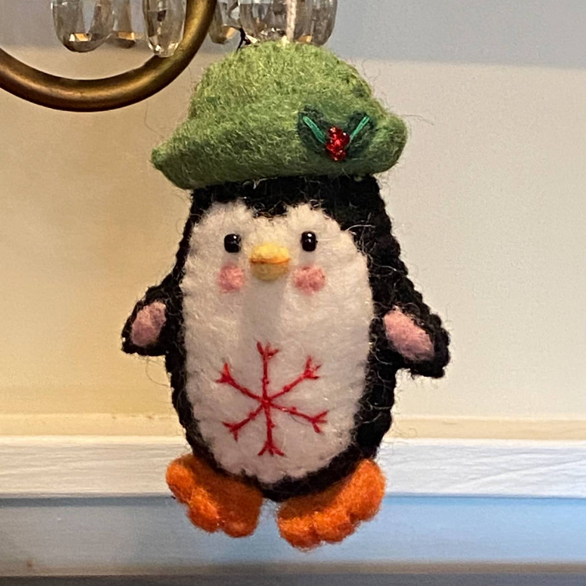 Snowflake Penguin Ornament