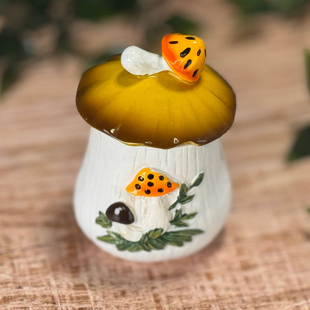 Merry Mushroom 70s Style Mini Resin Trinket Box