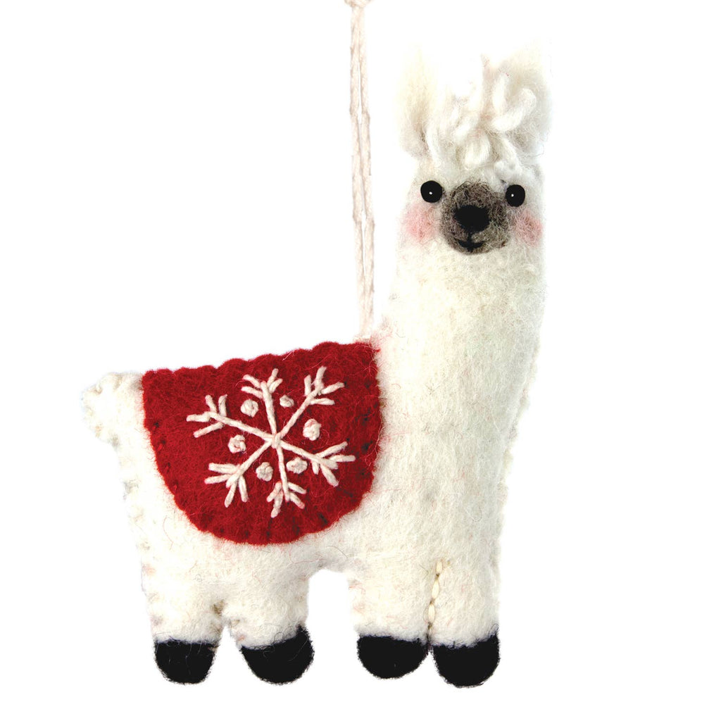Snowflake Llama Ornament | A Little No-Drama Cheer