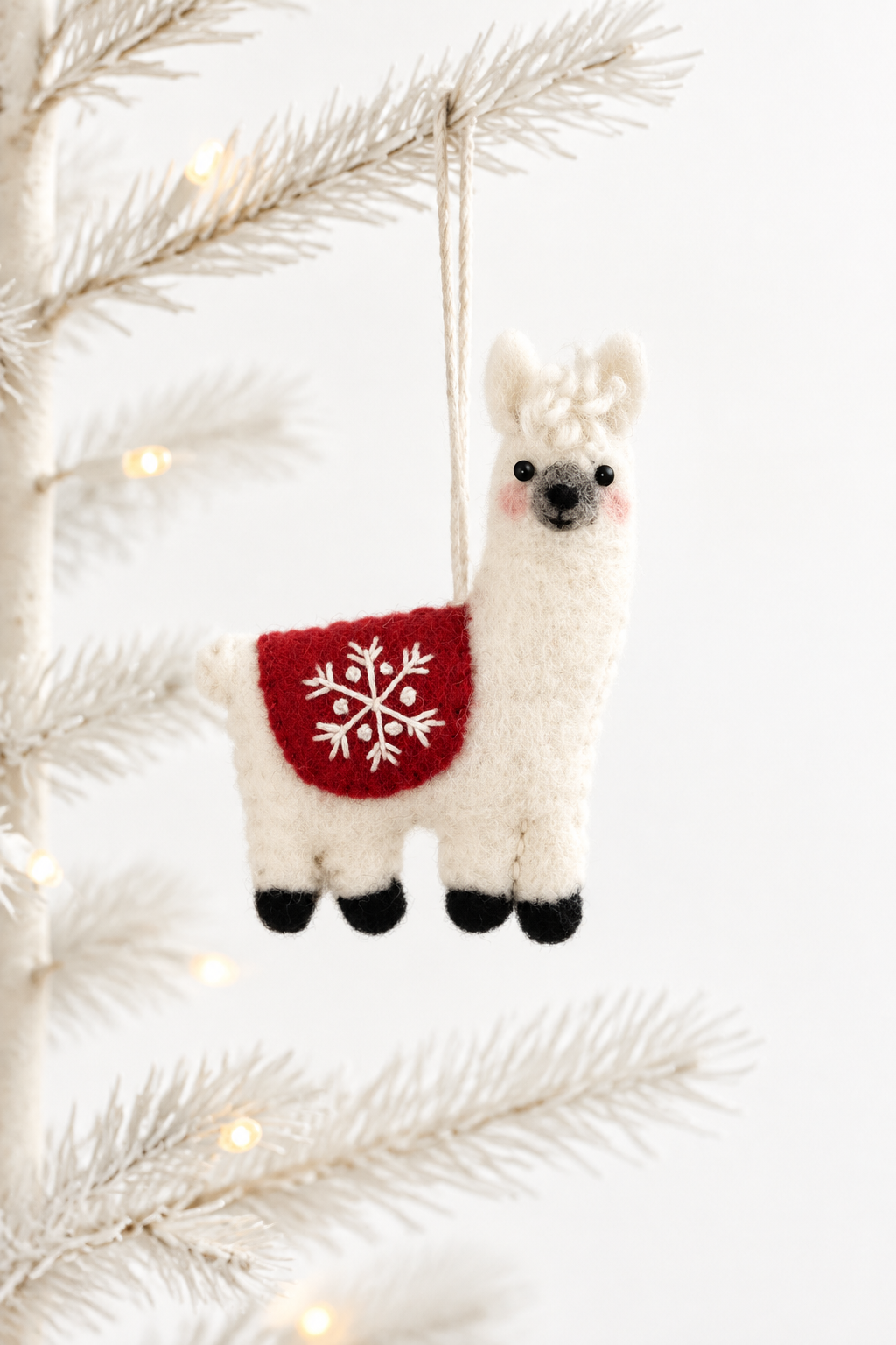 Snowflake Llama Ornament | A Little No-Drama Cheer