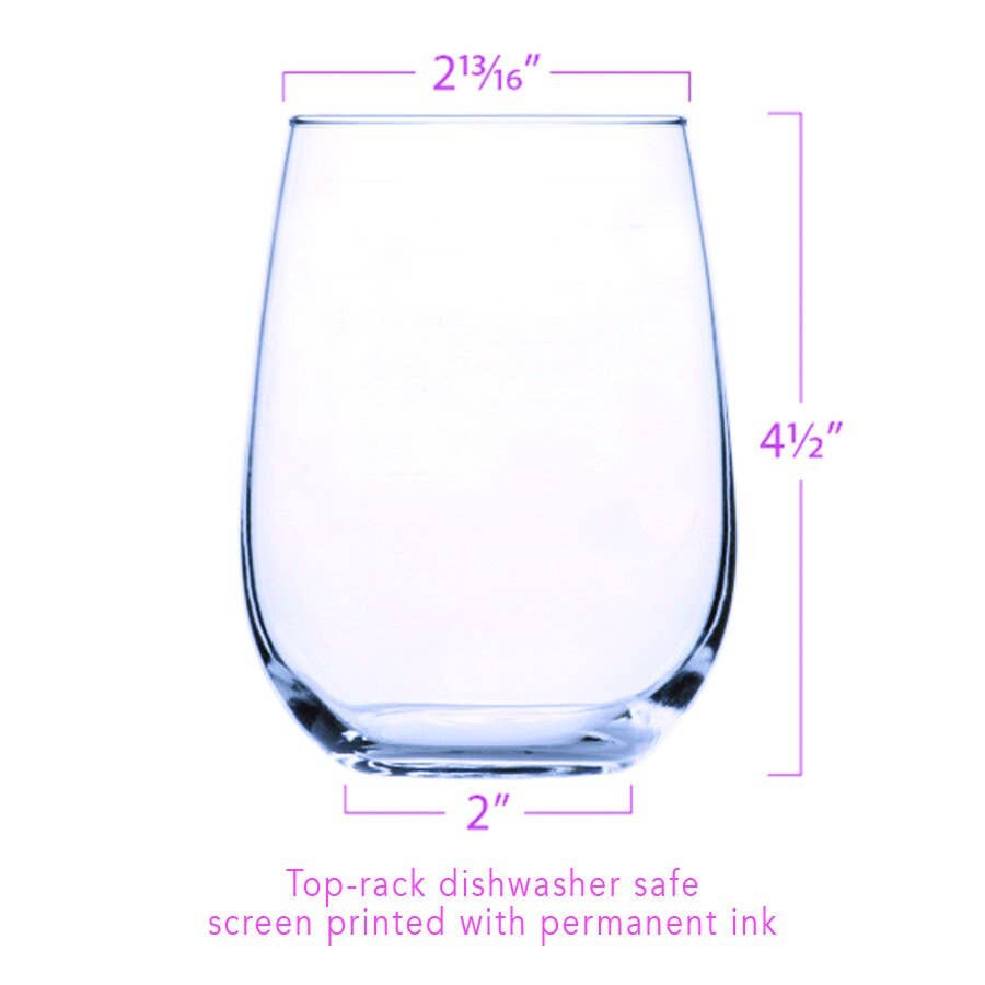 Anatomical Heart Stemless Wine Glass — Platinum Silver 17oz