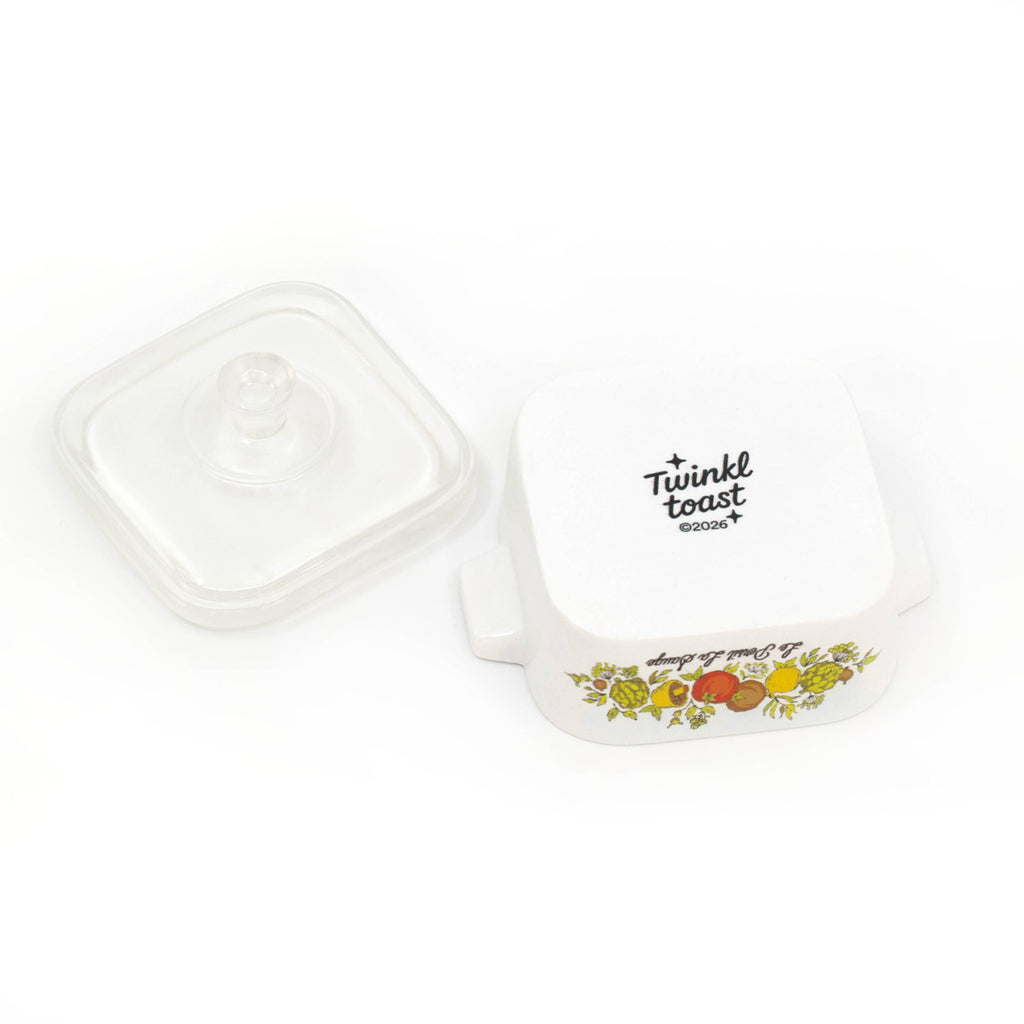 Spice of Life CorningWare Style Mini Resin Dish Trinket Box