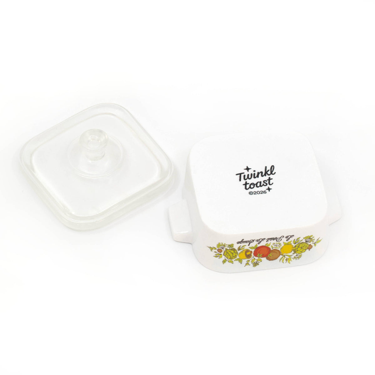 Spice of Life CorningWare Style Mini Resin Dish Trinket Box