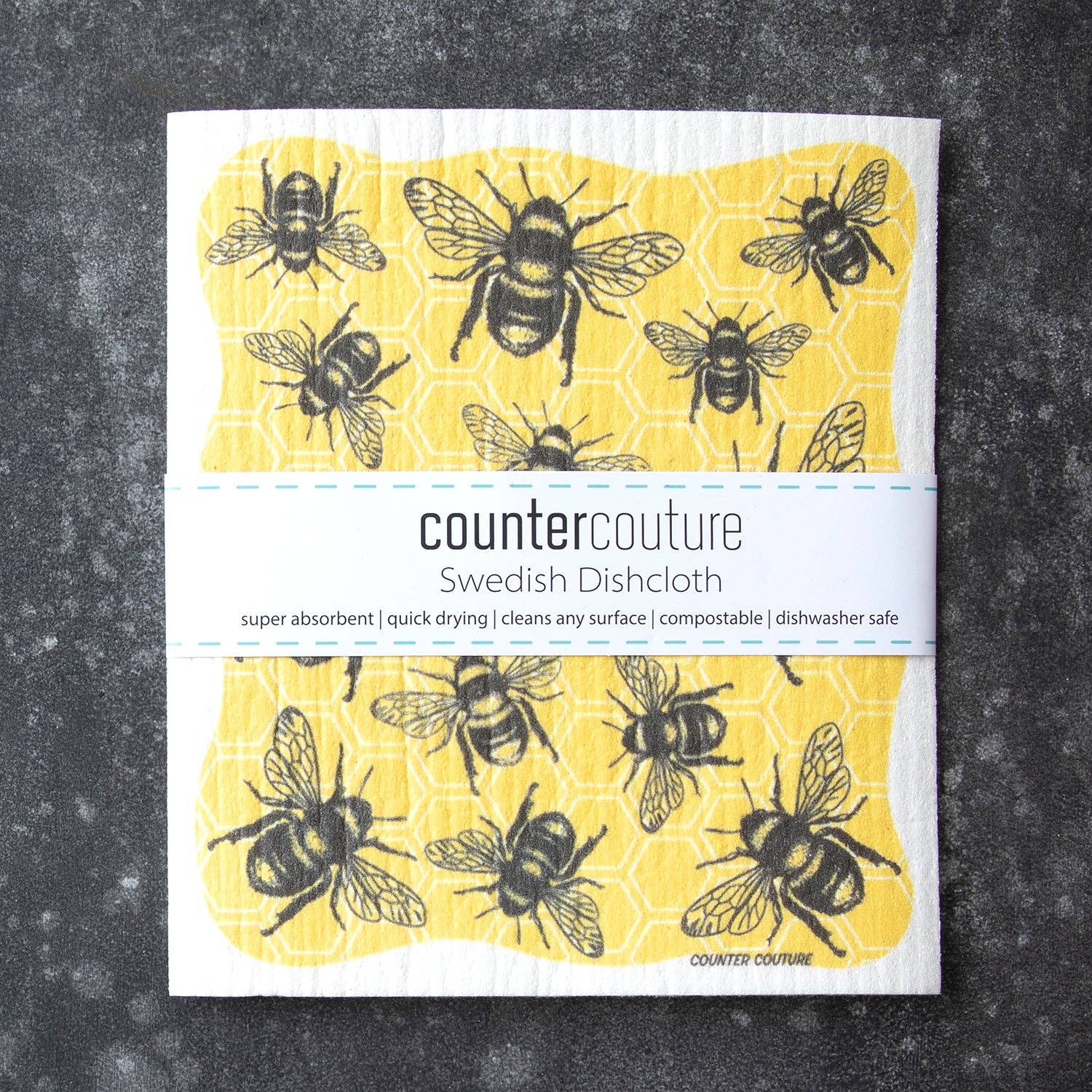 Bee Swedish Dishcloth | Eco-Friendly Reusable Kitchen Cloth