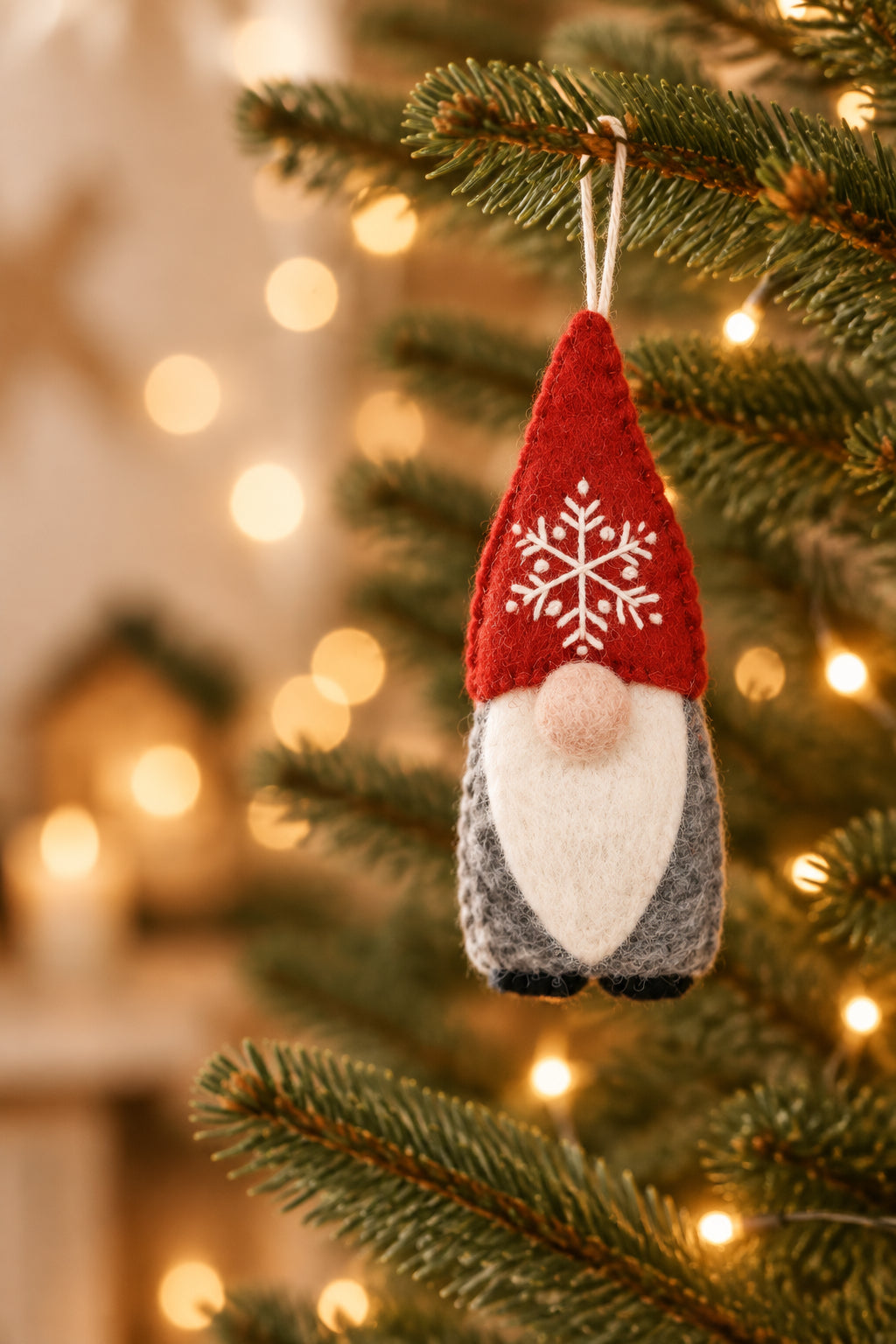 Snowflake Gnome Ornament | A Little Winter Whimsy