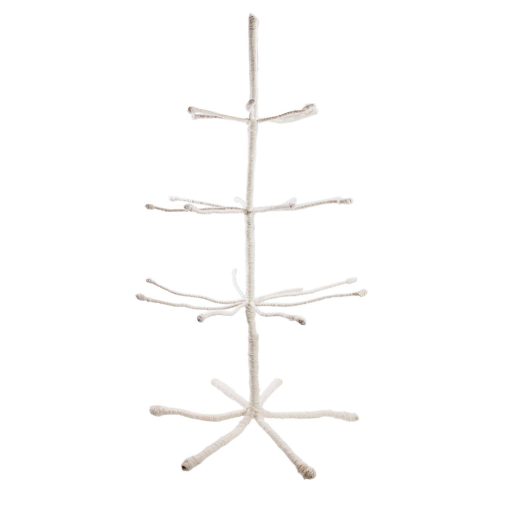 Woodland Woolie Ornament Display Tree - White, 24" Holiday
