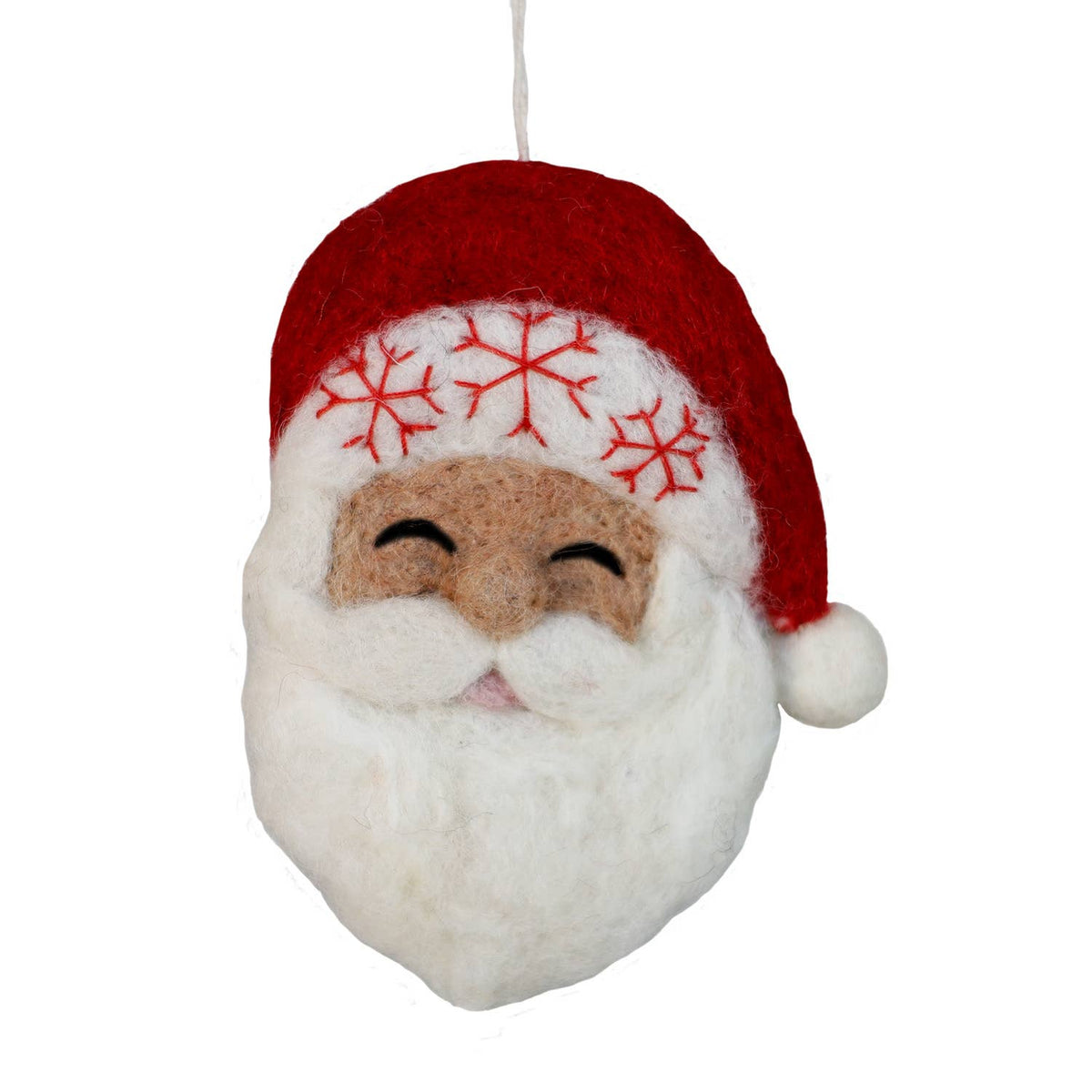 Snowflake Santa Ornament
