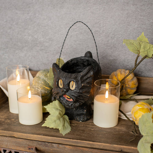 8" Black Vintage Cat Figurine – Classic Home Decor