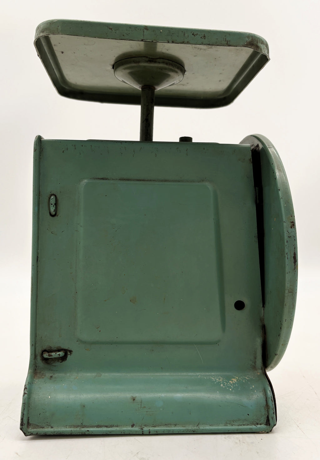 1930s Way Rite Farmhouse Kitchen Scale - Mint Green Mercantile Scale 25 lb Capacity