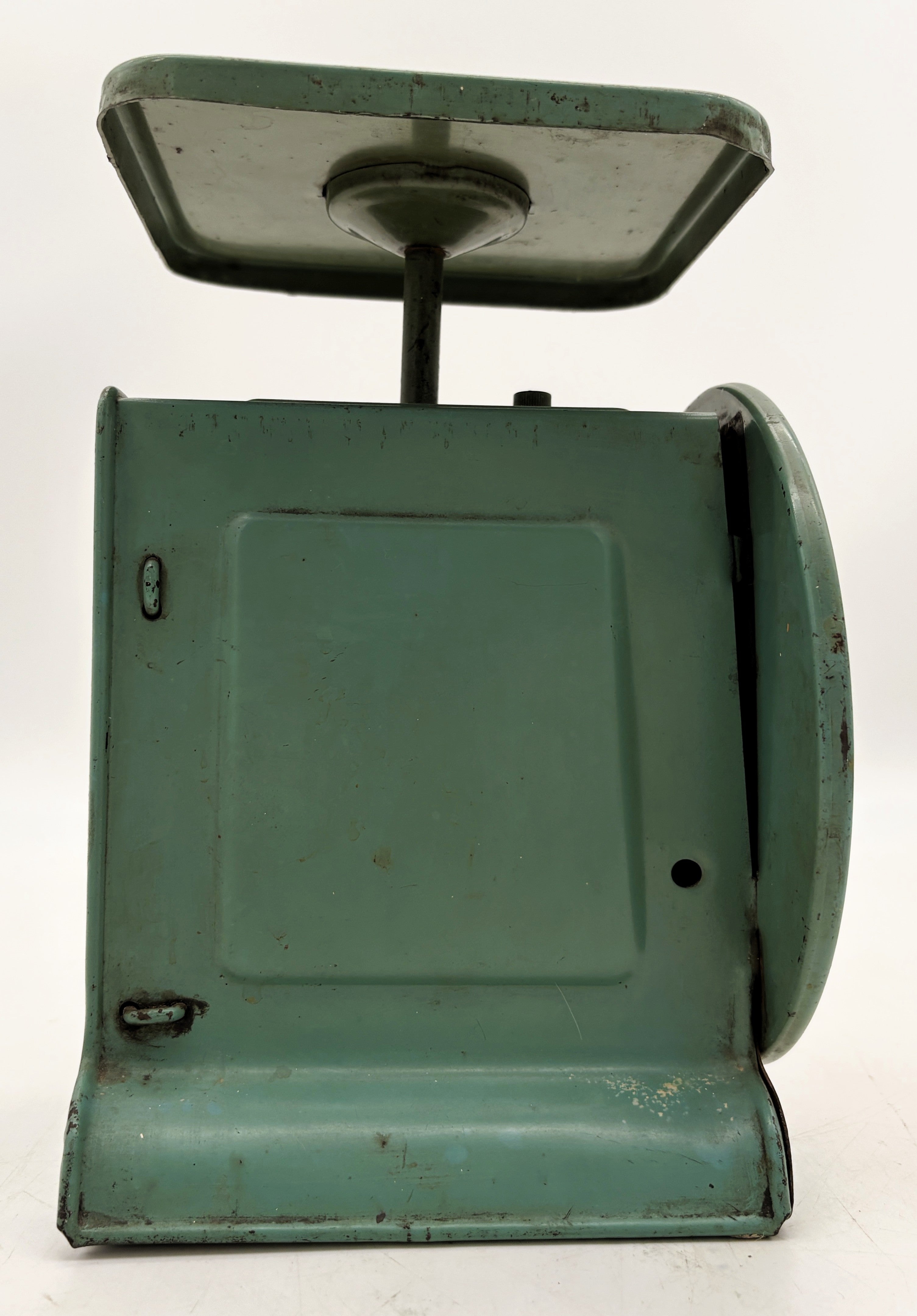 1930s Way Rite Farmhouse Kitchen Scale - Mint Green Mercantile Scale 25 lb Capacity