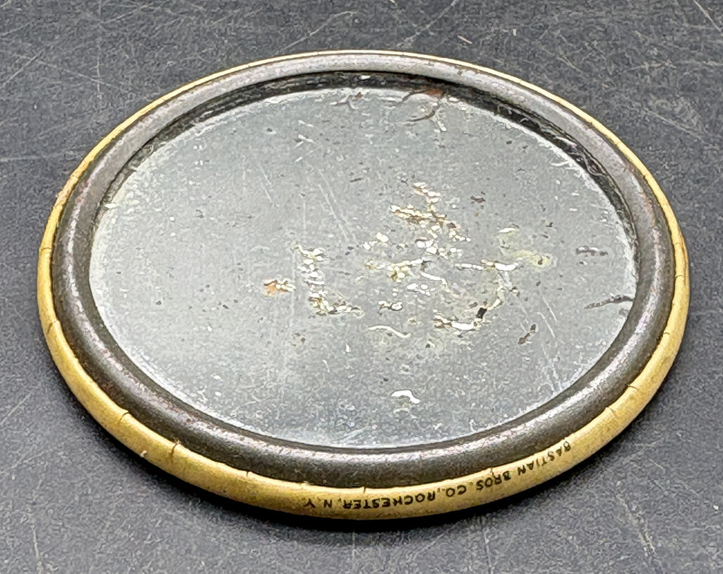 Antique Cascarets Pocket Mirror Advertising Candy Cathartic Wheeling WV Quack Medicine