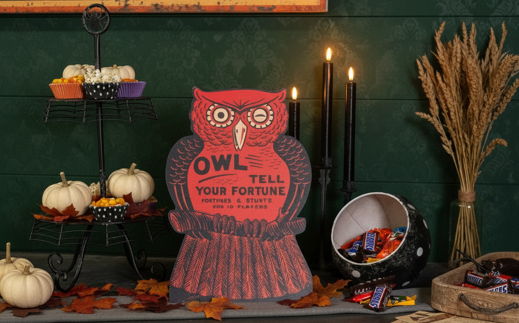 Vintage Owl Fortune Teller Dummy Board – Mystical Home Decor