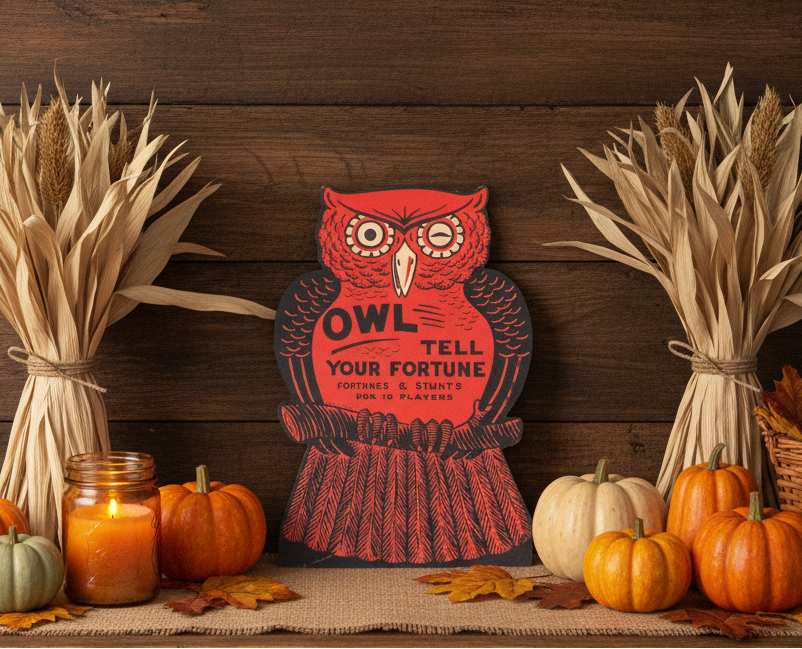 Vintage Owl Fortune Teller Dummy Board – Mystical Home Decor