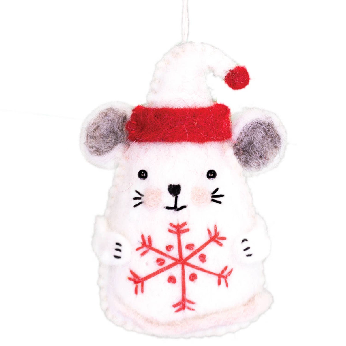 Snowflake Mouse Ornament | A Little Merry Squeak