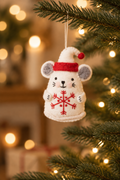 Snowflake Mouse Ornament | A Little Merry Squeak