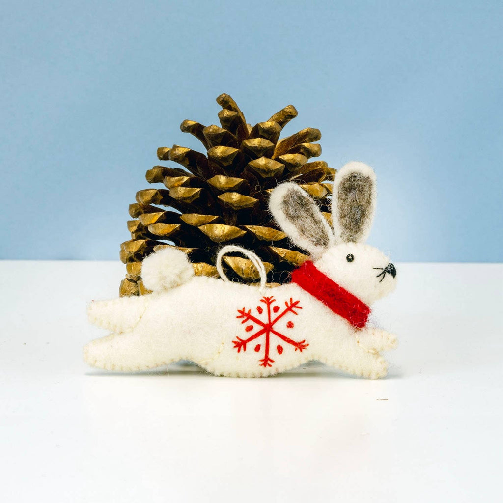 Snowflake Bunny Ornament