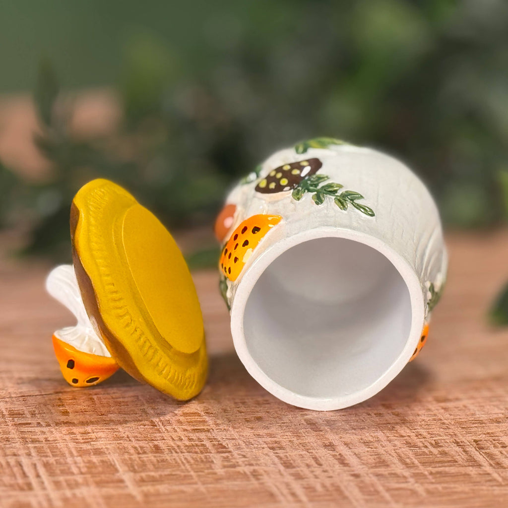 Merry Mushroom 70s Style Mini Resin Trinket Box
