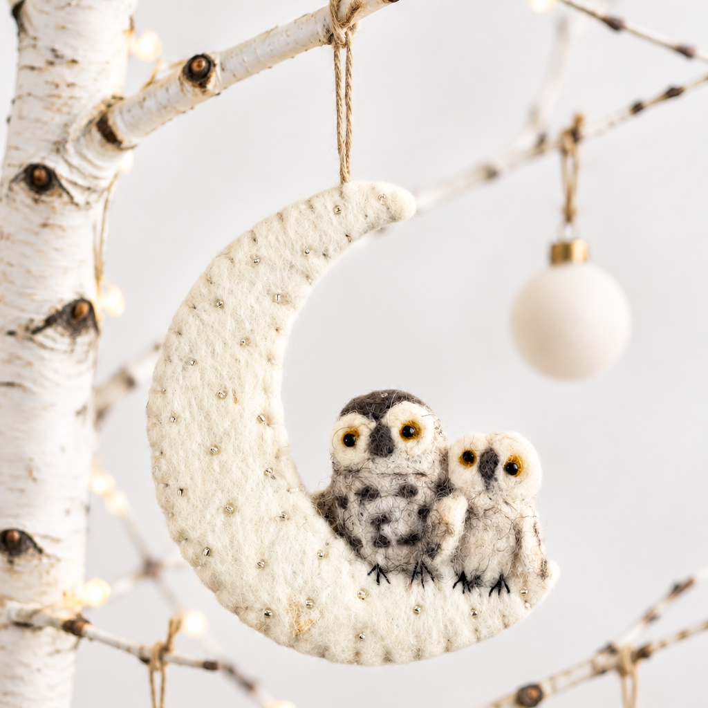 Night Owls Moon Ornament | A Little Midnight Magic