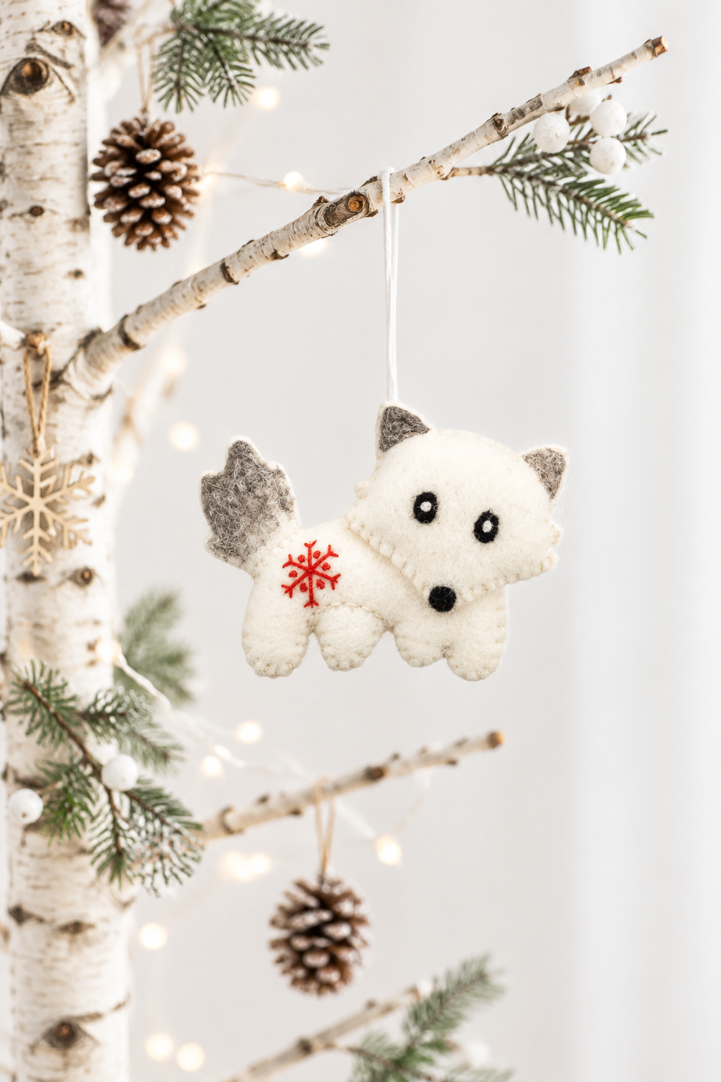 Snowflake Fox Ornament | A Little Woodland Mischief