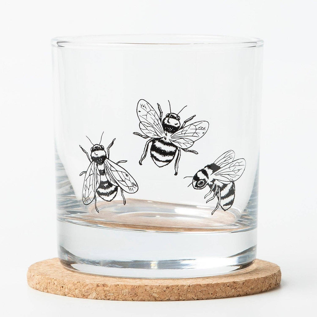 Bumble Bee Rocks Glass — 11oz Whiskey Glass |