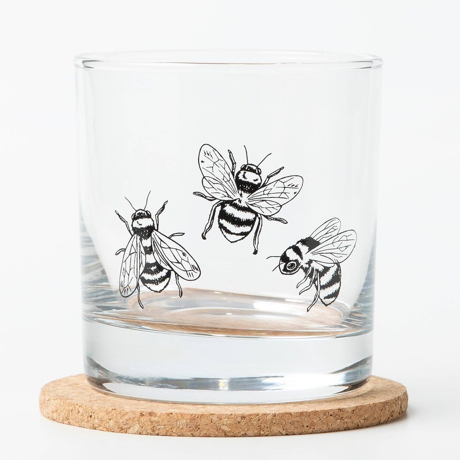Bumble Bee Rocks Glass — 11oz Whiskey Glass |