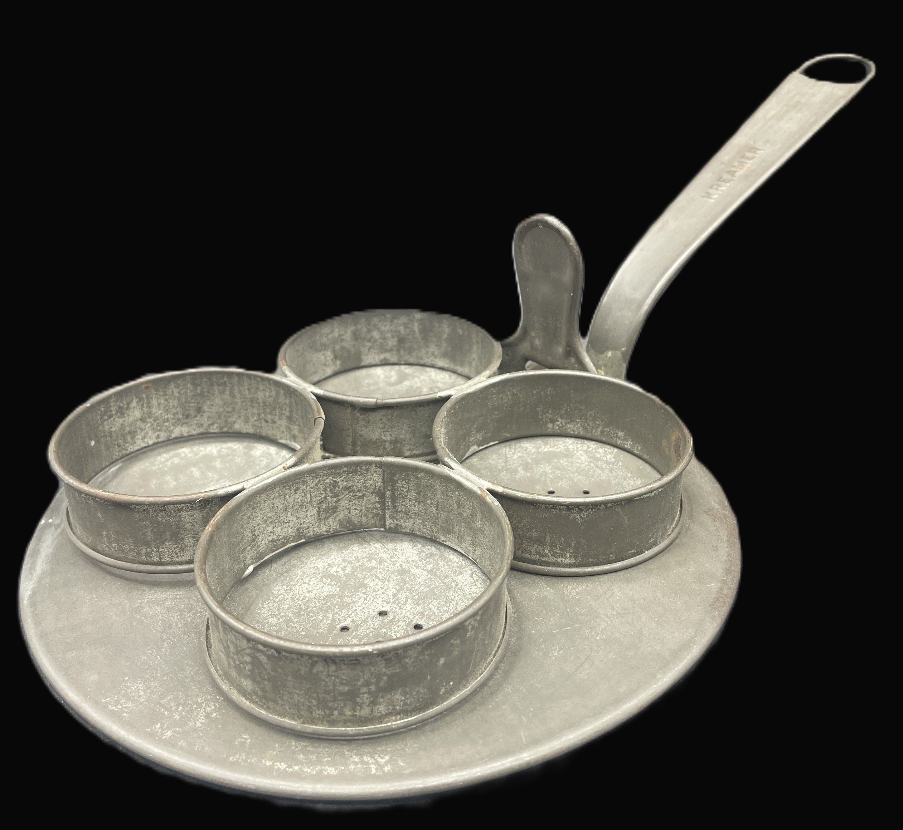 Vintage Kreamer 4 Egg Spring Action Poacher Primitive Kitchen Ware Circa 1890's