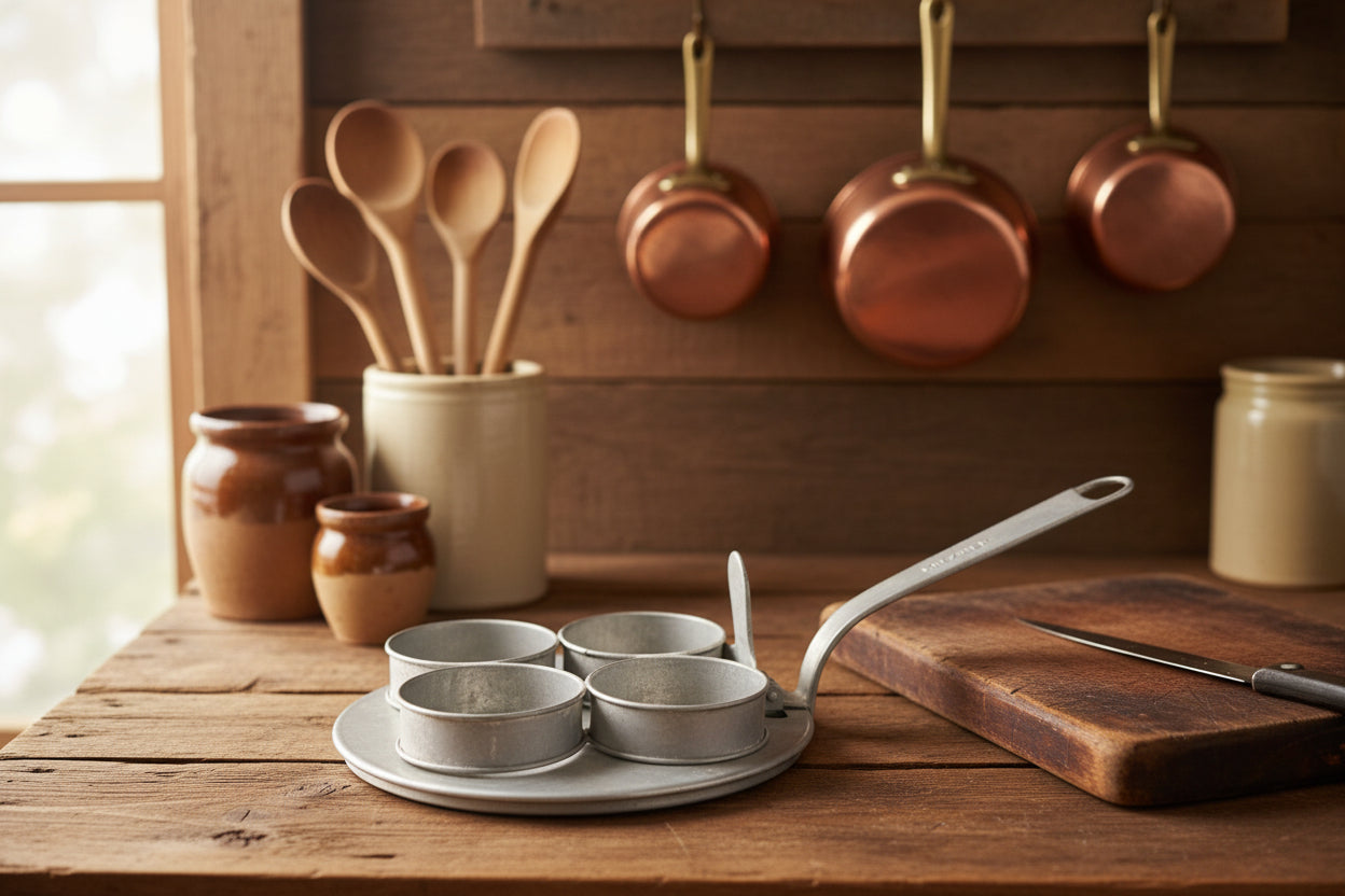 Vintage Kreamer 4 Egg Spring Action Poacher Primitive Kitchen Ware Circa 1890's