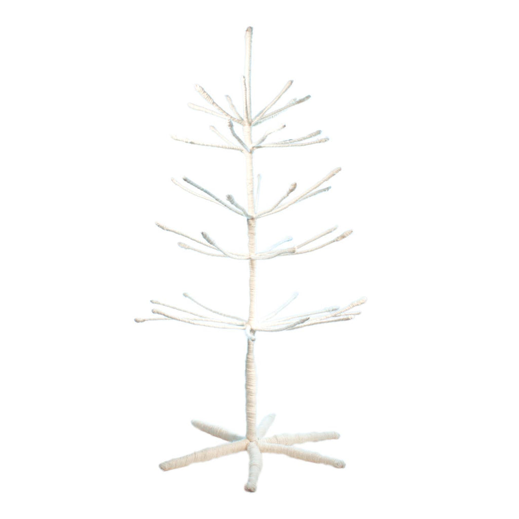 Woodland Woolie Ornament Display Tree - White, 34" Holiday