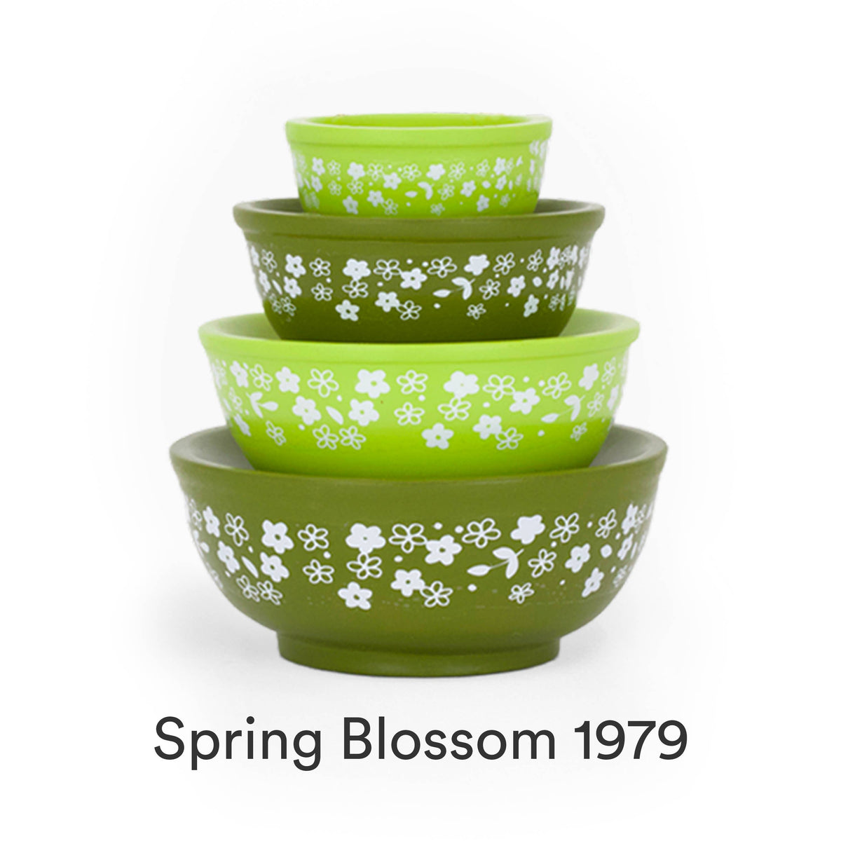 Friendship Miniature Mixing Bowl Stack Pyrex Style Collectible