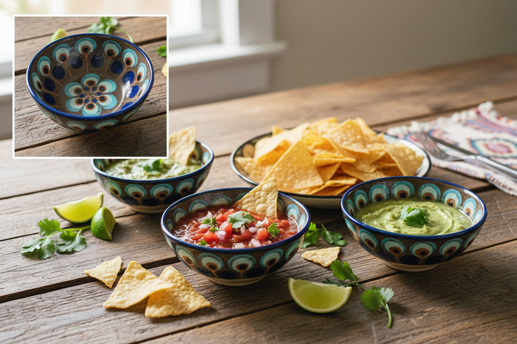 Hand-Painted Salsa Bowl - Guatemalan Artisan Ceramic