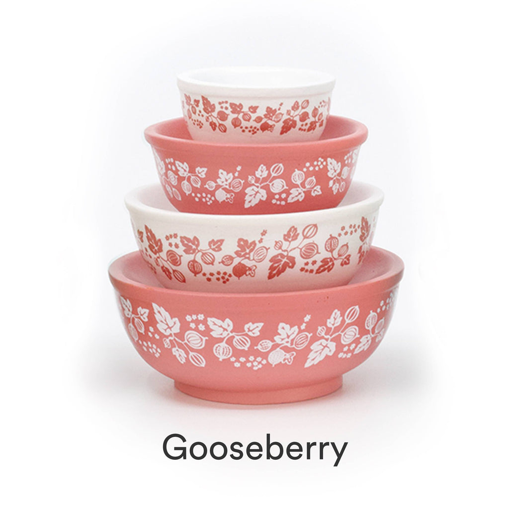 Primary Miniature Mixing Bowl Stack Pyrex Style Collectible