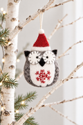 Snowflake Holiday Owl Ornament | A Little Hoot of Cheer