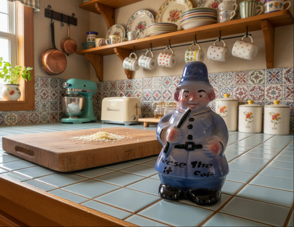 Vintage "Cheese It the Cop" Grated Cheese Shaker