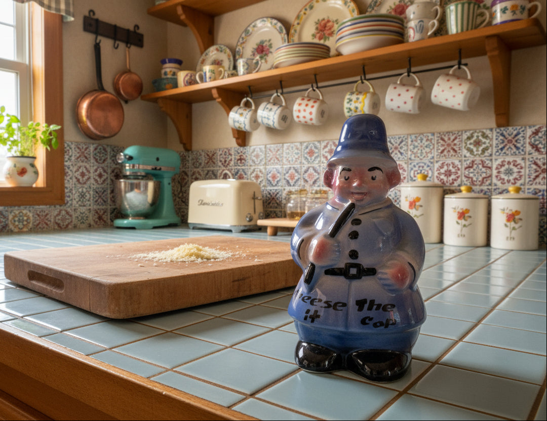 Vintage "Cheese It the Cop" Grated Cheese Shaker