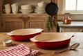 Bistro Reds | Le Creuset Red Oval Stoneware Baking Dishes, Set of 2