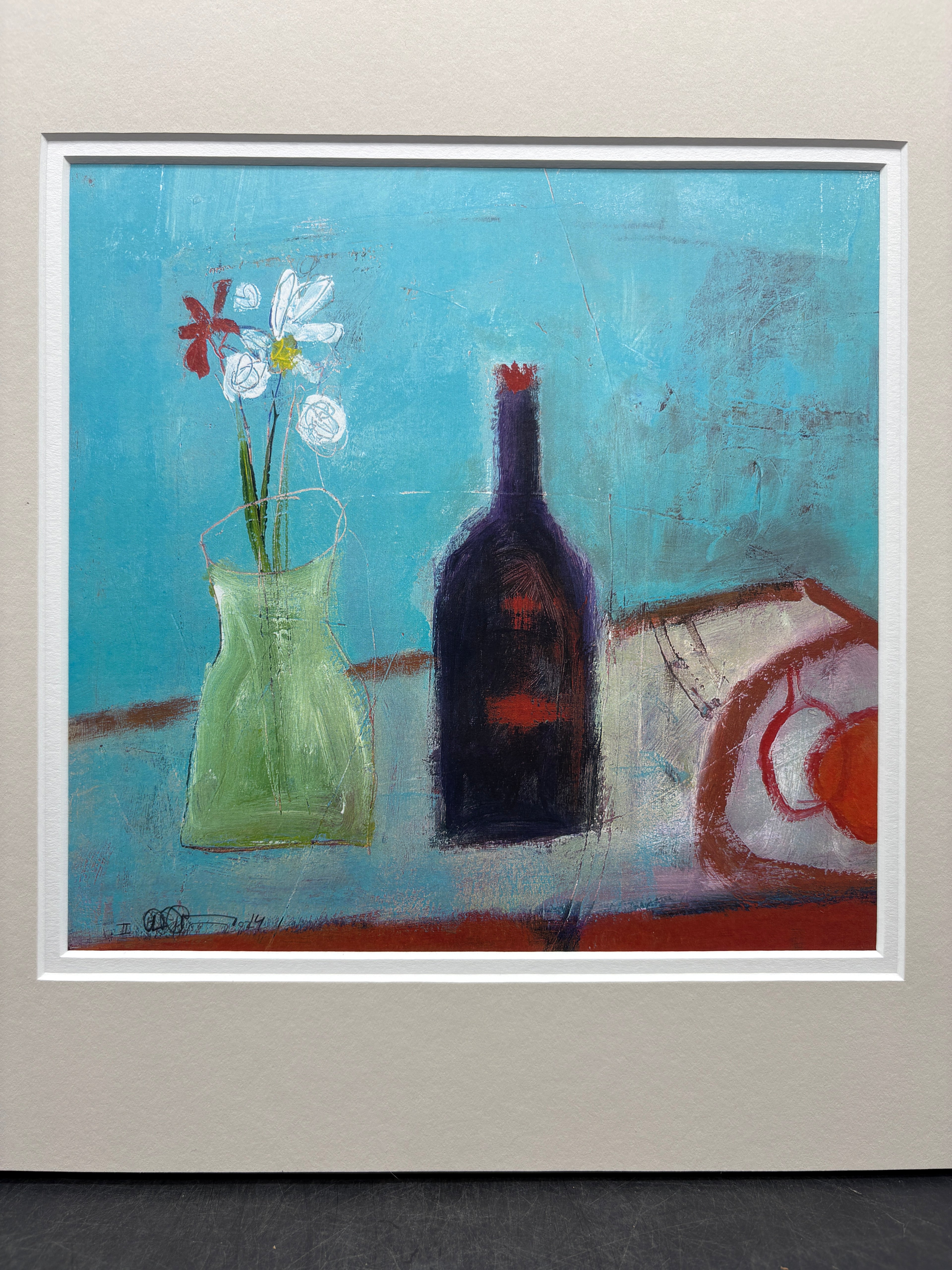 Lovely Signed Artist Print Framed 16" x 13"