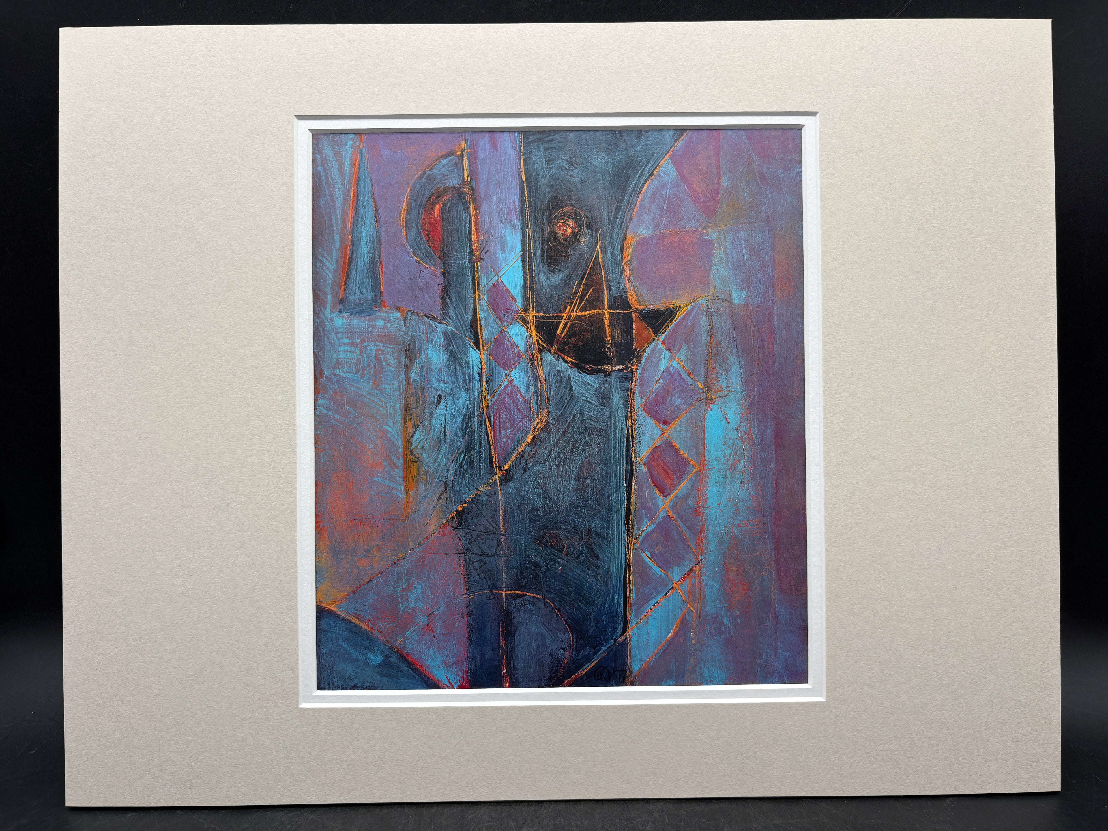 Abstract Wall Art Print Professionally Framed, Ready to Hang