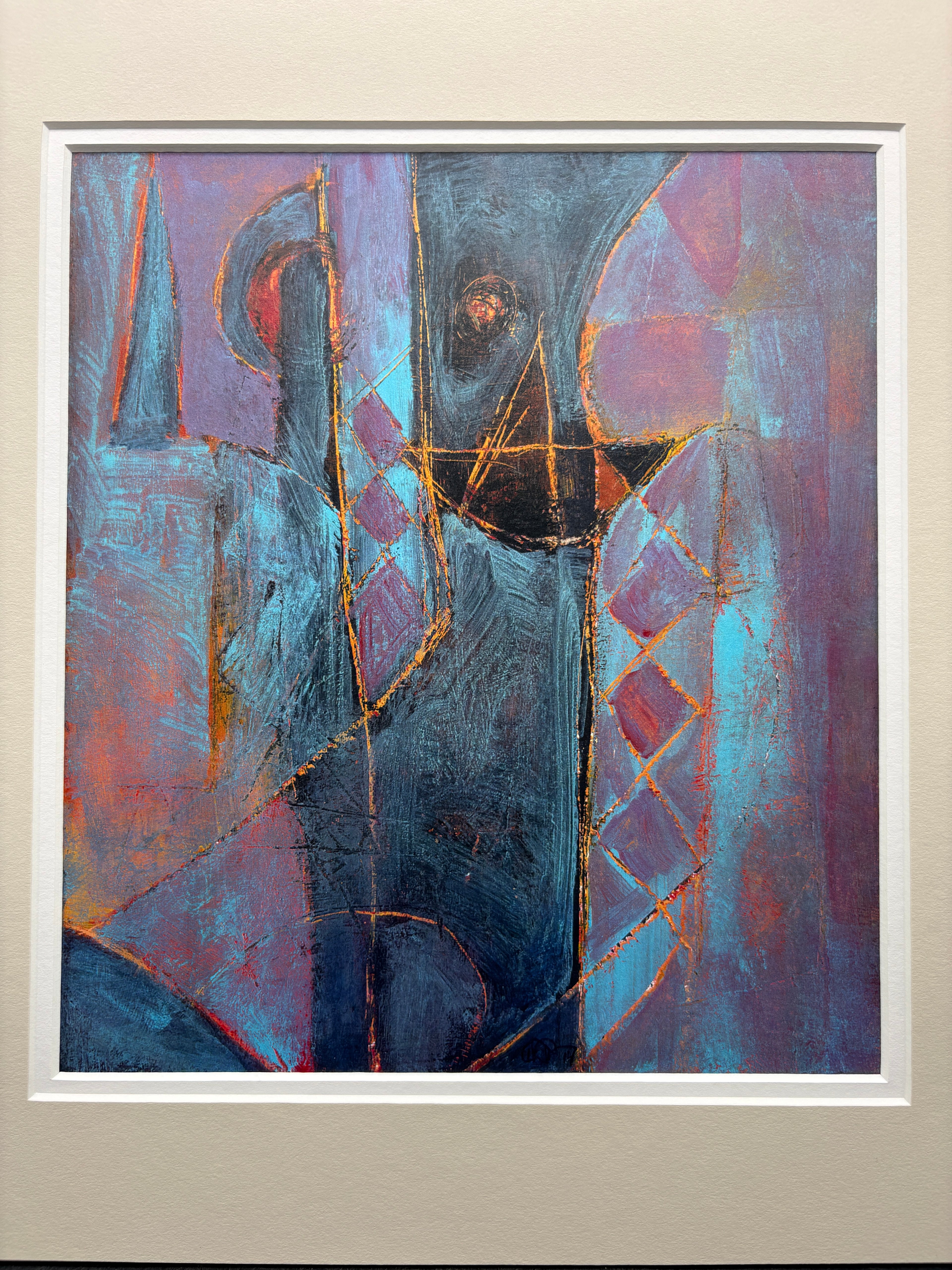 Abstract Wall Art Print Professionally Framed, Ready to Hang