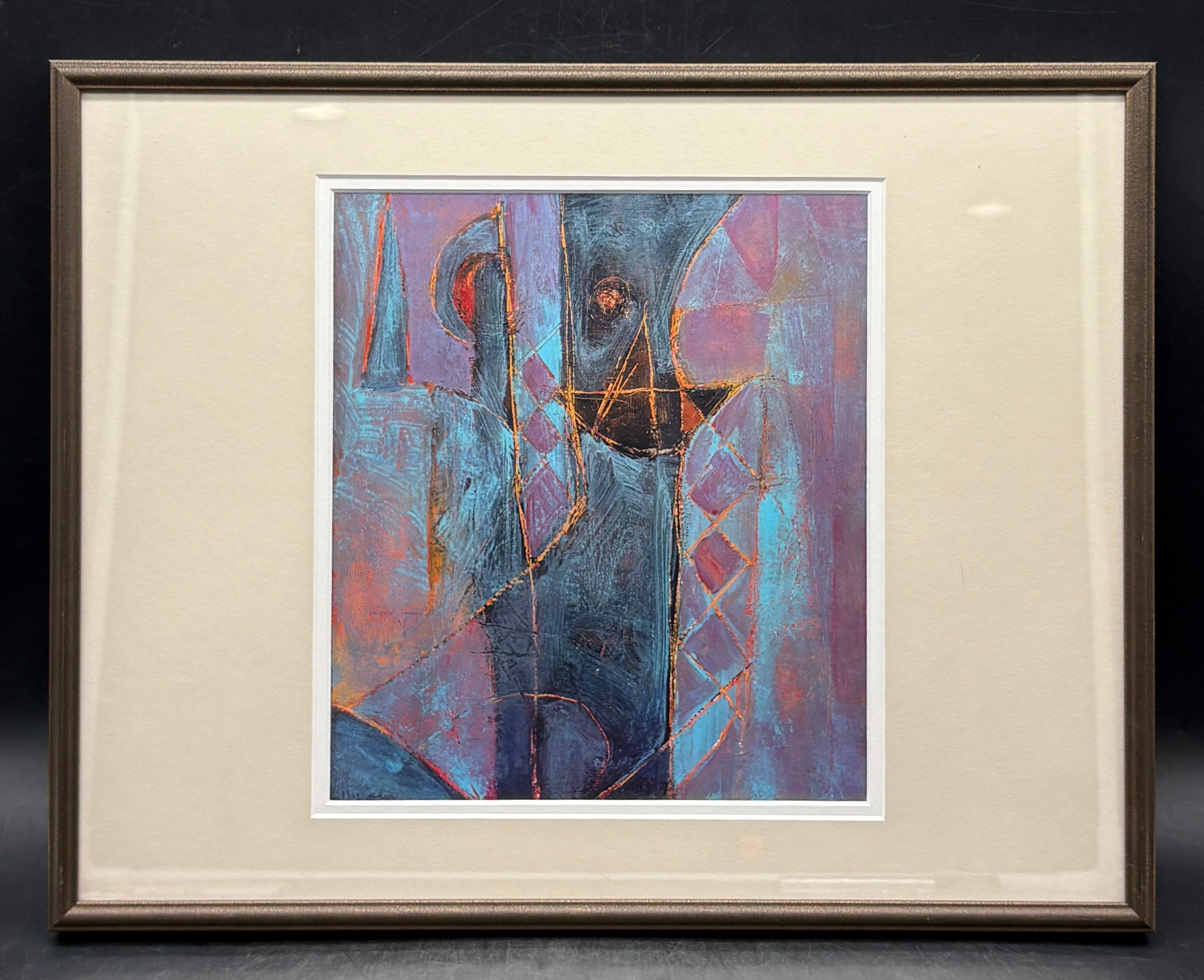 Abstract Wall Art Print Professionally Framed, Ready to Hang