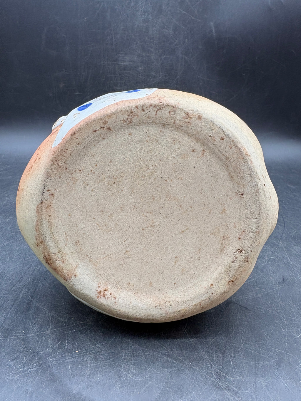 Vintage Hyottoko Okame Japanese Two-Faced Incense Holder - Tea Light Holder